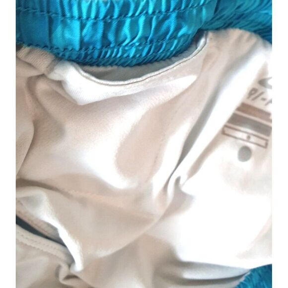 Nike Girls Shorts L Blue Dri-Fit Tempo Running Run Standard Lining Drawstring - Picture 7 of 8